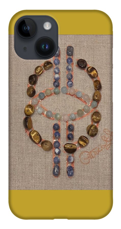 Adinkra iPhone Case featuring the mixed media With Time by Patrice Scott