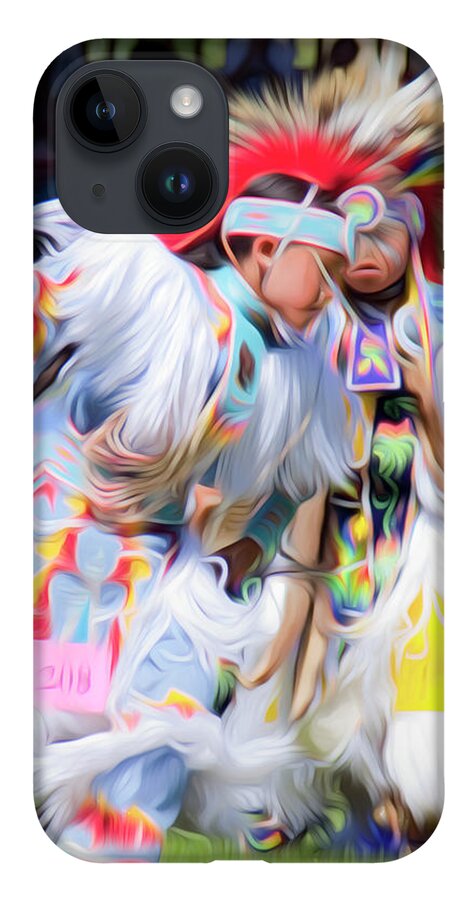 Celebration iPhone 14 Case featuring the photograph Young Grass Dancers by Theresa Tahara