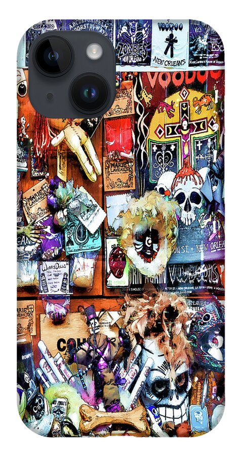Voodoo iPhone 14 Case featuring the photograph Zombie's House of Voodoo by Susan Rissi Tregoning