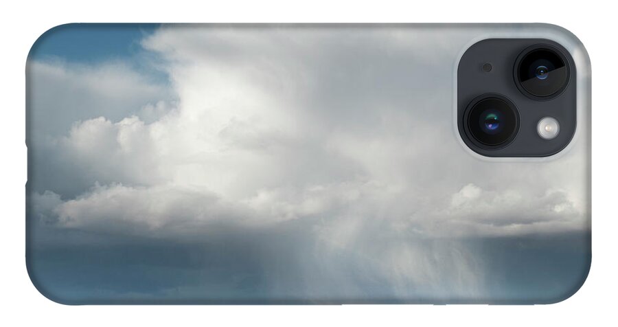 Storm iPhone 14 Case featuring the photograph Alberta prairie storm by Karen Rispin