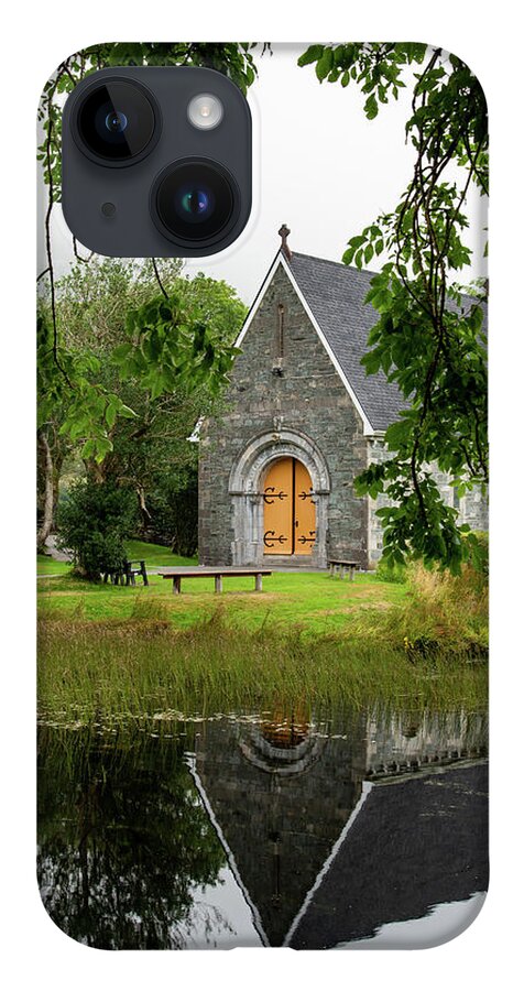 County Cork iPhone Case featuring the photograph Catholic church of  Saint. Finbarr Oratory. Gougane Barra park by Michalakis Ppalis