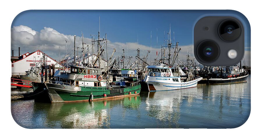 Alex Lyubar iPhone 14 Case featuring the photograph Fishing Boats at the Marina #2 by Alex Lyubar