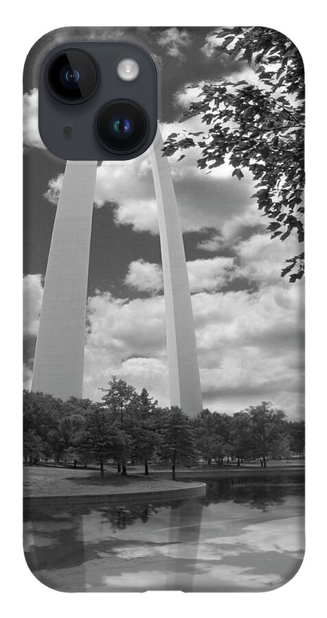 Landmarks iPhone 14 Case featuring the photograph Jefferson National Expansion Memorial by Mike McGlothlen