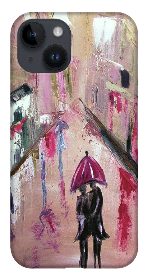 Love iPhone Case featuring the painting Lucky in Love by Roxy Rich