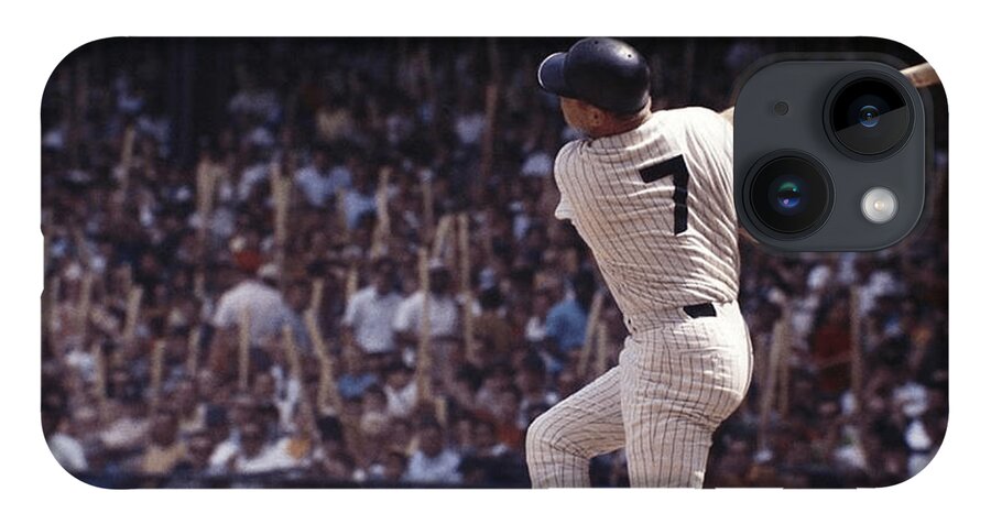 Mickey iPhone 14 Case featuring the photograph Mickey Mantle by Action