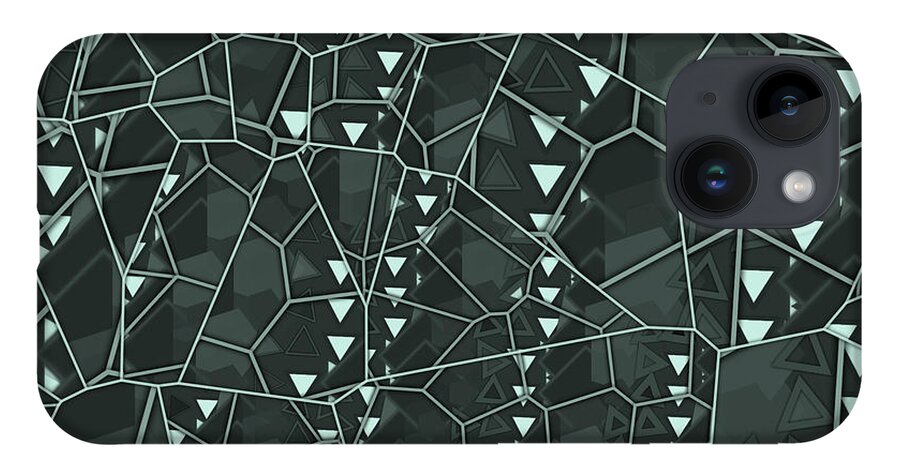 Abstract iPhone Case featuring the digital art Pattern 12 by Marko Sabotin