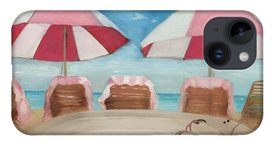 Hawaii iPhone Case featuring the painting Royal Umbrellas by Juliette Becker