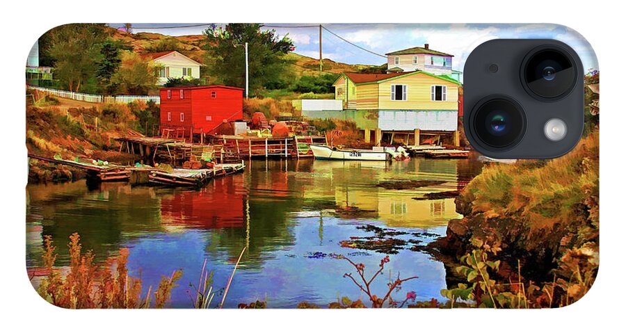 Salvage iPhone 14 Case featuring the photograph Salvage Village Newfoundland #2 by Tatiana Travelways