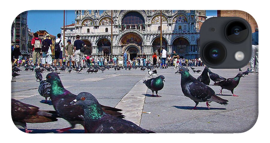 St. Mark's Square Venice Italy iPhone 14 Case featuring the photograph St. Mark's Square - Venice, Italy #2 by David Morehead