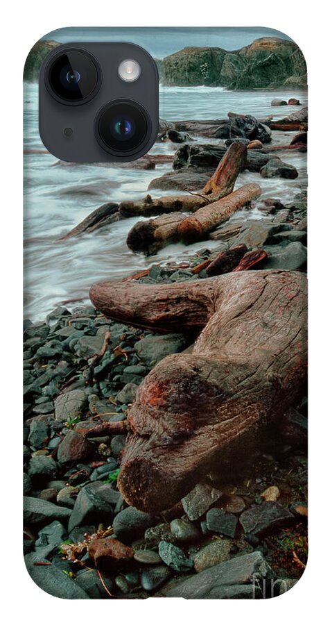 Dave Welling iPhone 14 Case featuring the photograph Storm Surf Bandon Beach Oregon by Dave Welling