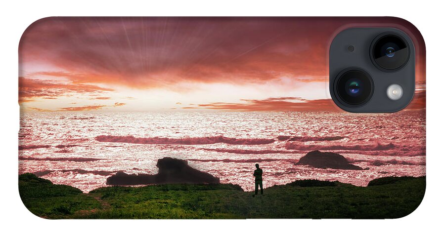 Sunset Watcher iPhone 14 Case featuring the photograph Sunset Watcher #1 by Frank Wilson