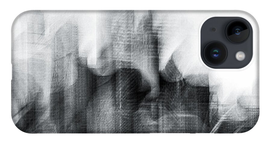 Monochrome iPhone 14 Case featuring the photograph The Arrival by Grant Galbraith