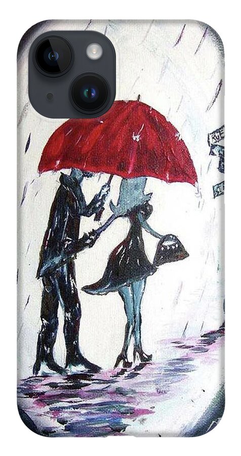 Gentleman iPhone Case featuring the painting The Gentleman by Roxy Rich