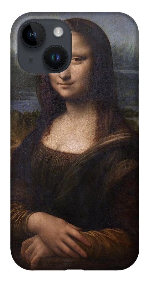  iPhone 14 Case featuring the painting Mona Lisa #6 by Leonardo da Vinci