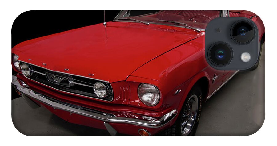 1960s Cars iPhone 14 Case featuring the photograph 1966 Ford Mustang Convertible by Flees Photos