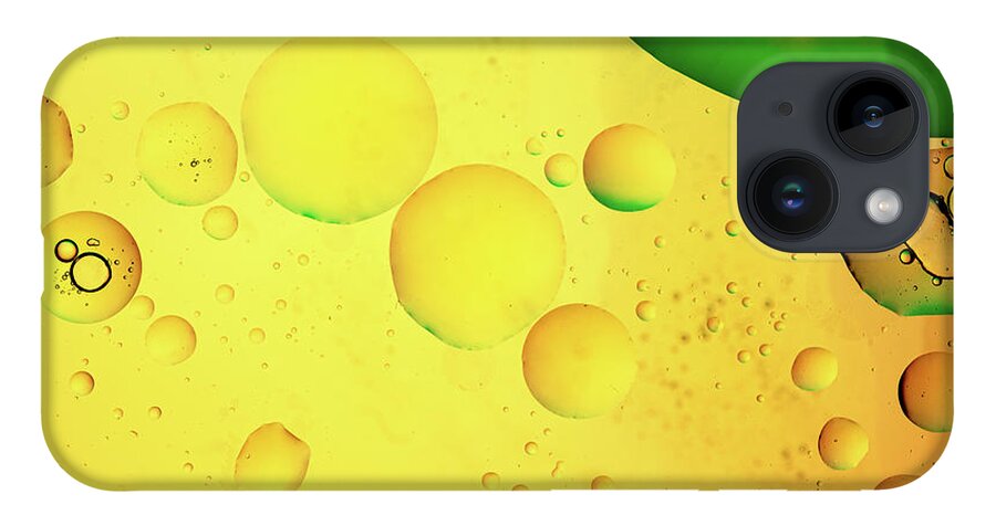 Fluid iPhone 14 Case featuring the photograph Abstract, image of oil, water and soap with colourful background by Michalakis Ppalis
