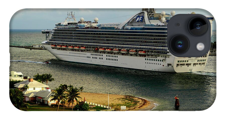 Cruise iPhone 14 Case featuring the photograph Caribbean Princess by AE Jones