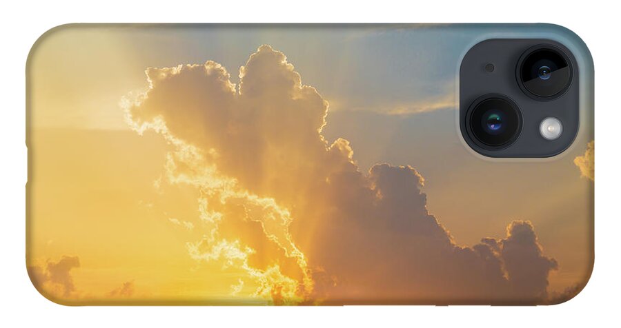 Sky iPhone 14 Case featuring the photograph Colorful cloudscape at sunset #2 by Fabiano Di Paolo