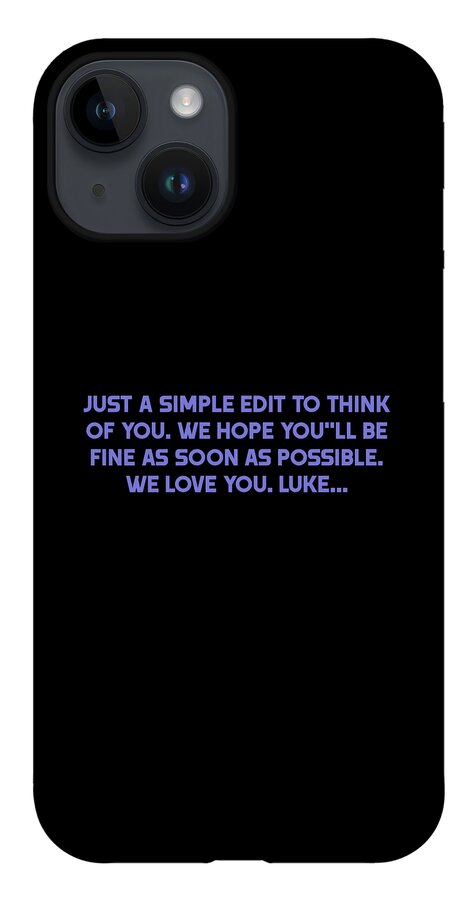   90210 iPhone 14 Case featuring the digital art Luke Perry #2 by Sari Widya