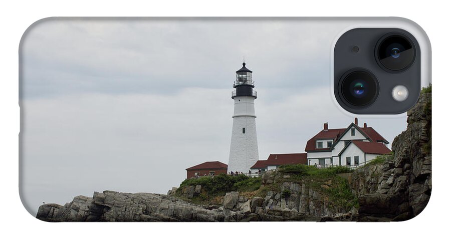 Lighthouse iPhone 14 Case featuring the photograph Portland headlight by Annamaria Frost