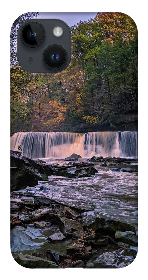 Bedford Reservation iPhone 14 Case featuring the photograph Great Falls by Brad Nellis