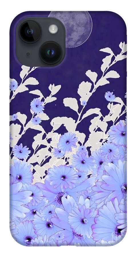 2020 iPhone 14 Case featuring the digital art 2020 Dark Blue Color of the Year Gift Idea by Delynn Addams