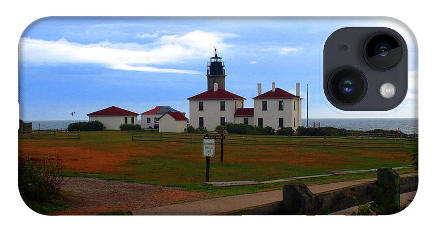 Lighthouse iPhone Case featuring the photograph Beavertail Lighthouse by Jim Feldman