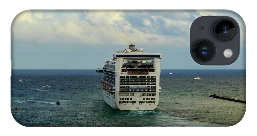 Cruise iPhone 14 Case featuring the photograph Caribbean Princess #3 by AE Jones