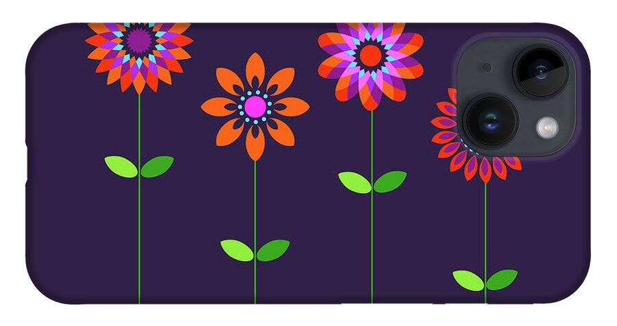 Flower iPhone Case featuring the photograph Flower power rock poster by Action