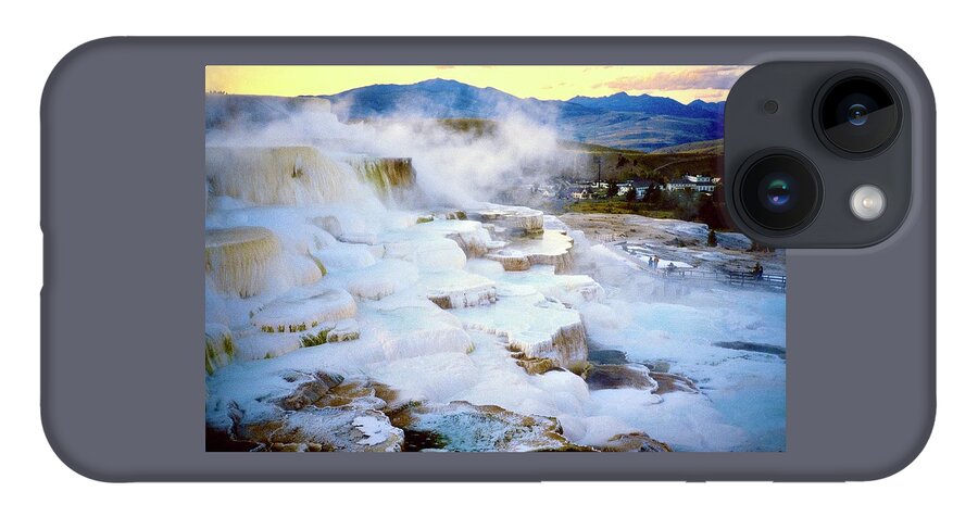  iPhone 14 Case featuring the photograph Mammoth Terraces by Gordon James