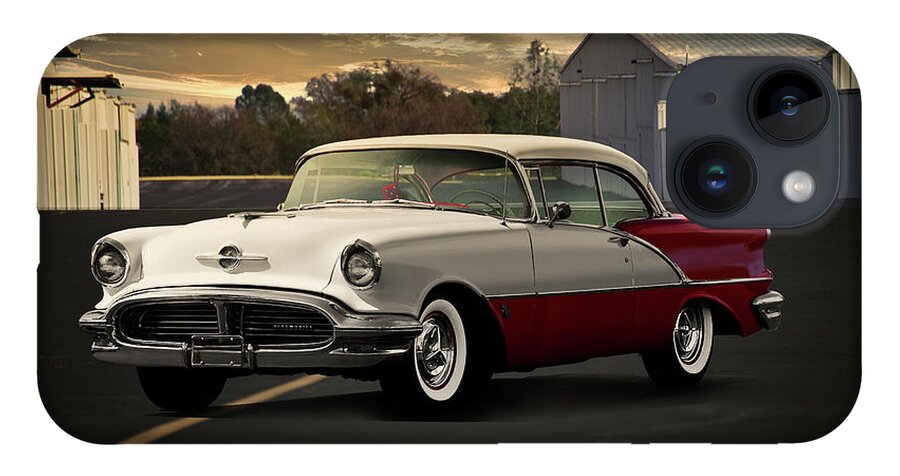 1956 Oldsmobile Rocket 88 iPhone 14 Case featuring the photograph 1956 Oldsmobile Rocket 88 by Dave Koontz