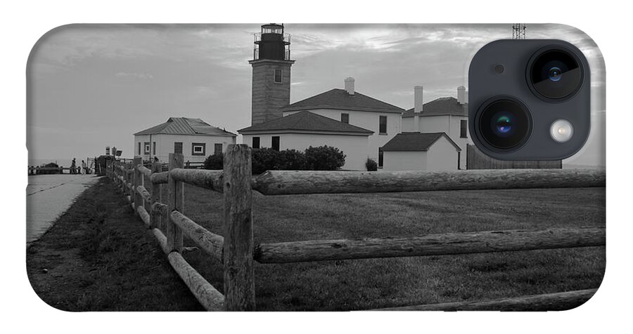 Building iPhone 14 Case featuring the photograph Beavertail Lighthouse #4 by Jim Feldman