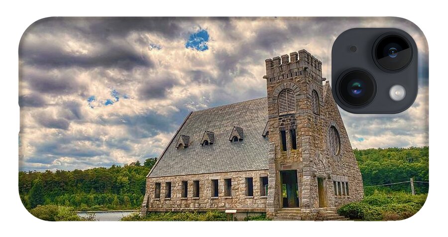 Clouds iPhone 14 Case featuring the photograph Old Stone Church #4 by Monika Salvan