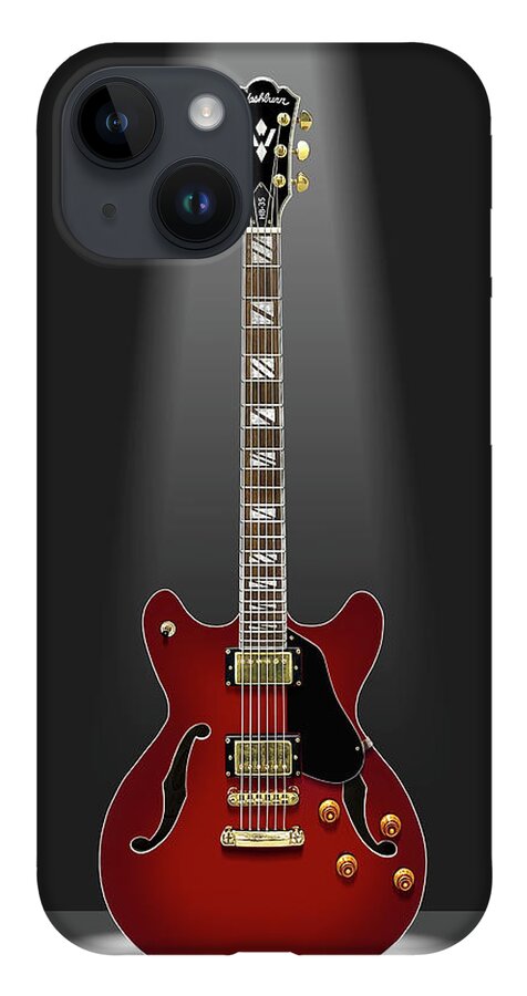 Electric Guitar iPhone 14 Case featuring the photograph A Classic Guitar in a Box 15 by Mike McGlothlen