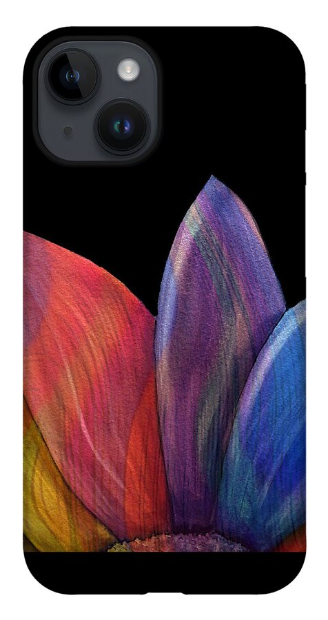 Abstract iPhone 14 Case featuring the digital art A Daisy's Elegance - Abstract by Ronald Mills