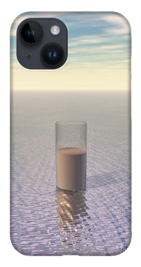 Sand iPhone 14 Case featuring the digital art A Glass of Sand by Phil Perkins