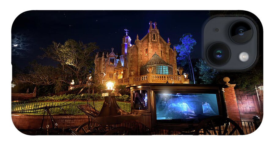 Disney Haunted Mansion iPhone 14 Case featuring the photograph A Haunted Mansion Fantasy by Mark Andrew Thomas