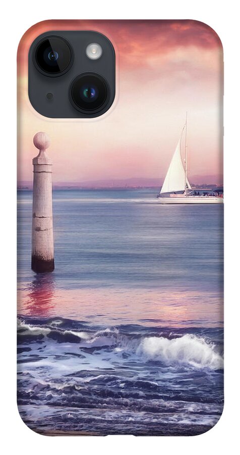 Lisbon iPhone 14 Case featuring the photograph A Lisbon Sunset by The Tagus River by Carol Japp