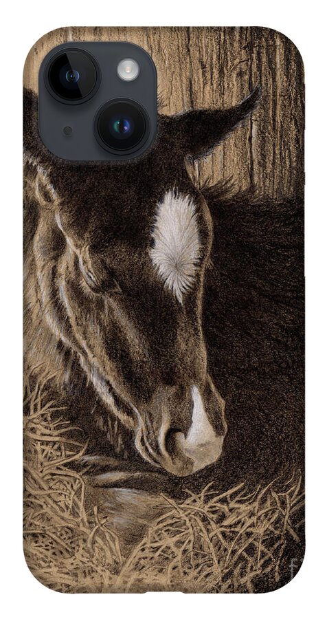 Colt iPhone Case featuring the drawing A New Hope by Jill Westbrook
