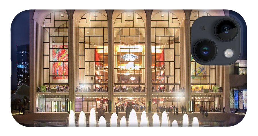 Lincoln Center iPhone 14 Case featuring the photograph A Night at Lincoln Center by Mark Andrew Thomas