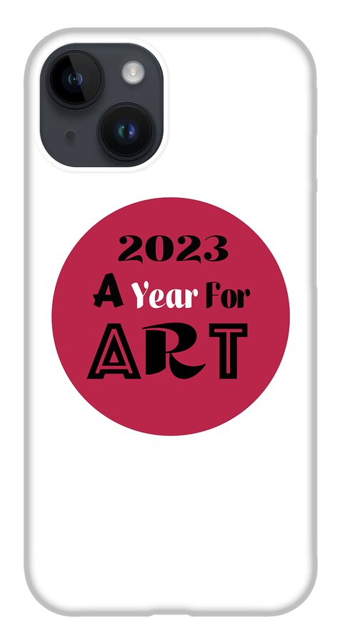 Magenta iPhone Case featuring the painting A Year For Art - Viva Magenta by Rafael Salazar