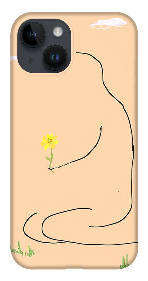 Flower iPhone 14 Case featuring the digital art Abstract Flower Lover by Kae Cheatham