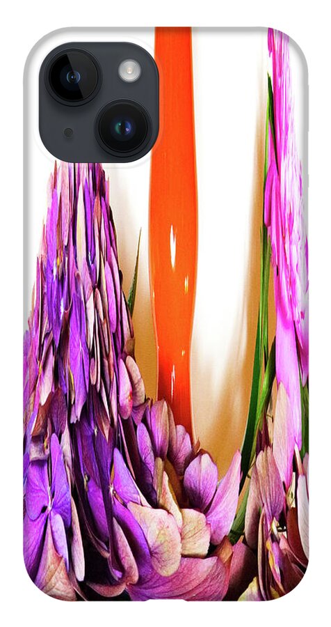 Flowers iPhone 14 Case featuring the digital art Abstract Flowers 2 by Kathleen Illes