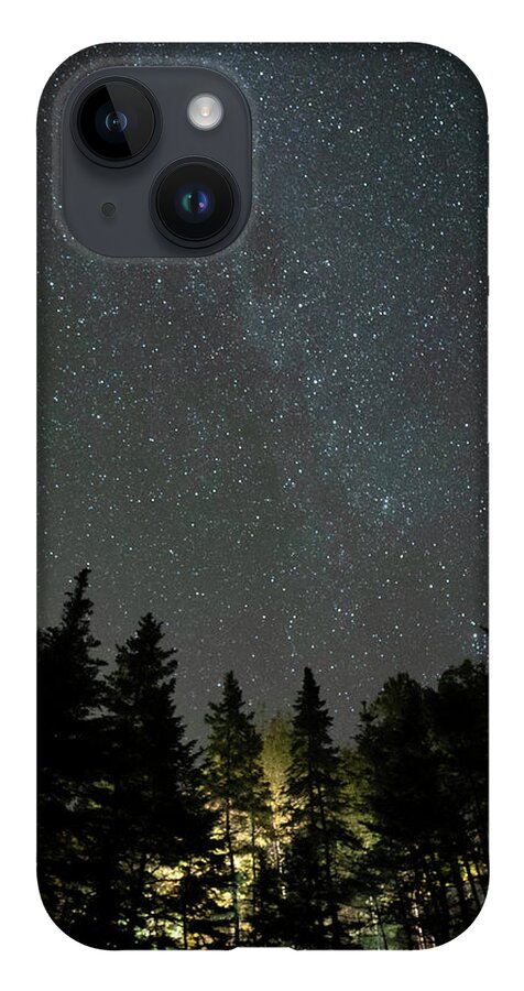 Milky Way iPhone 14 Case featuring the photograph Acadia Milky Way Glow by GeeLeesa