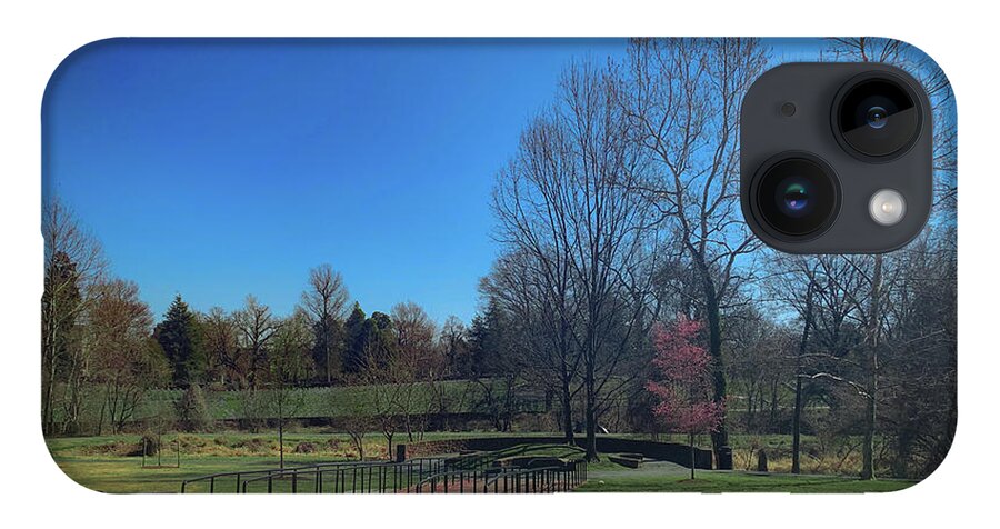 Landscape iPhone 14 Case featuring the photograph African American Heritage Park in Early Spring by Lora J Wilson