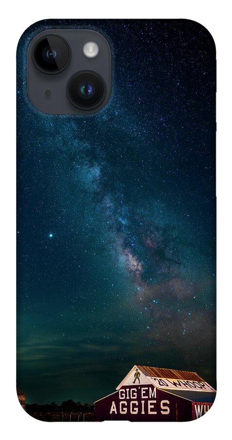 Texas iPhone 14 Case featuring the photograph Aggie Barn Under the Stars by David Morefield