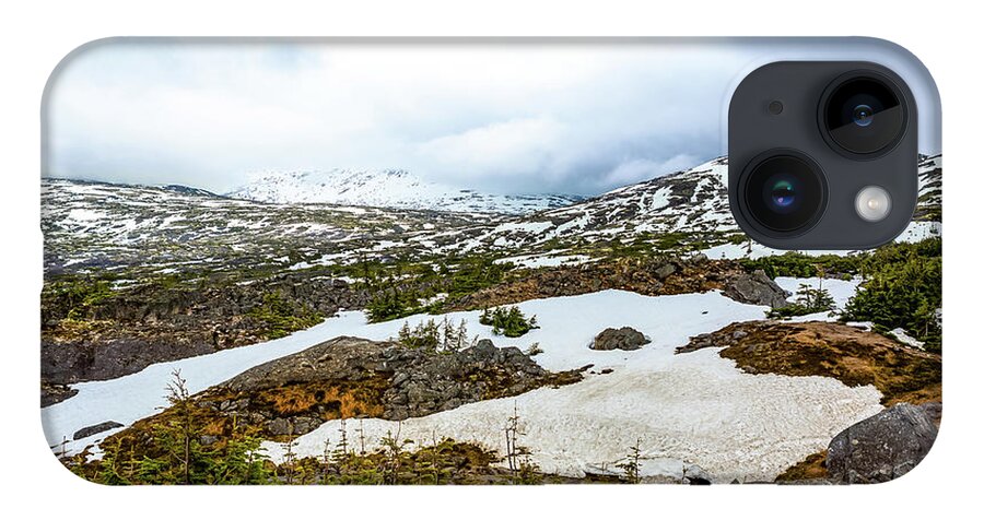 Alaska iPhone Case featuring the digital art Alaska Inside Passage Springtime by SnapHappy Photos