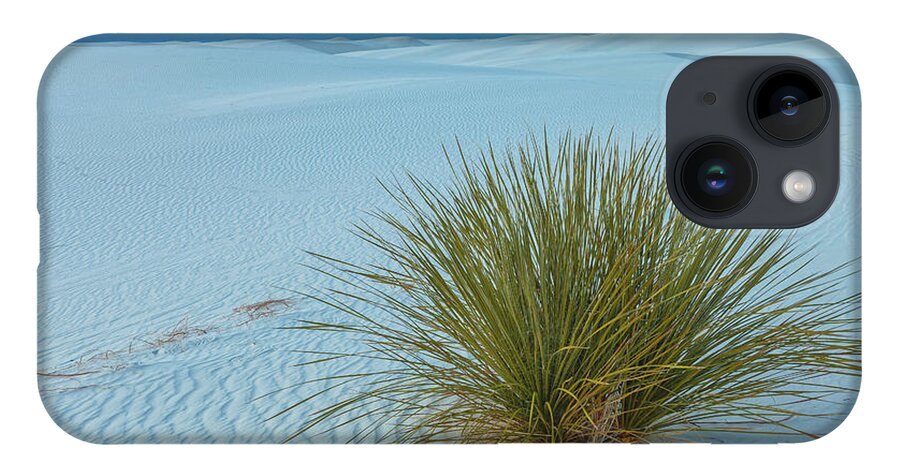 Sand Dunes iPhone 14 Case featuring the photograph Alone In Desert by Jonathan Nguyen