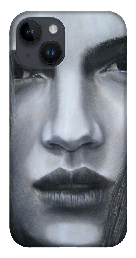 Alone iPhone 14 Case featuring the painting Alone by Lynet McDonald
