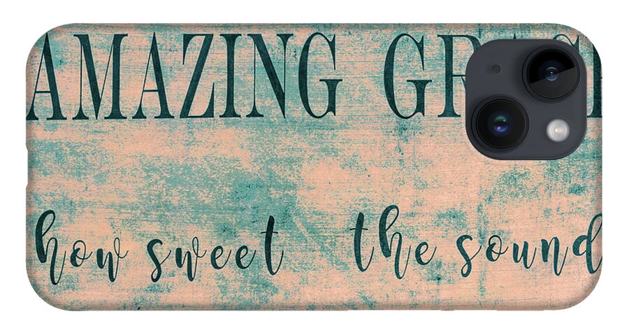Amazing Grace iPhone 14 Case featuring the photograph Amazing Grace, Blue Tones Version by Marcy Wielfaert